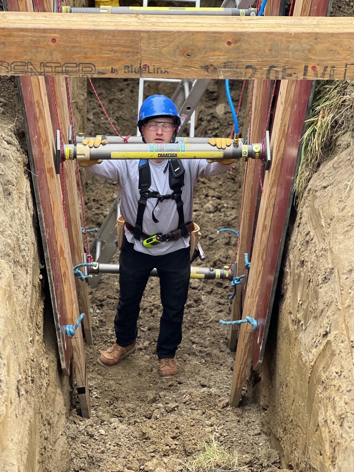 Dillon participating in rescue training